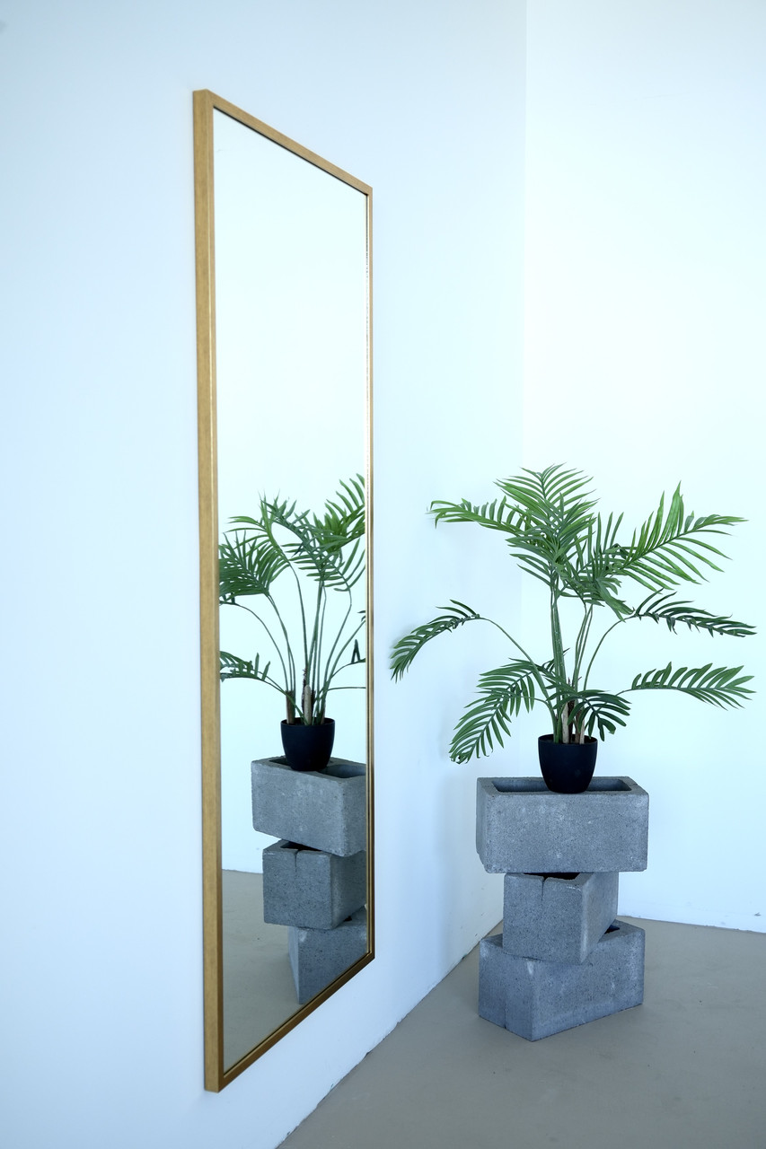 Настінне дзеркало на повний зріст в рамі 170*70 золотисте, фото 1