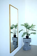 Настінне дзеркало на повний зріст в рамі 170*70 золотисте