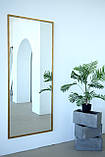 Настінне дзеркало на повний зріст в рамі 170*70 золотисте, фото 2