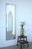 Настінне дзеркало на повний зріст в рамі 165*50 сріблясте, фото 2