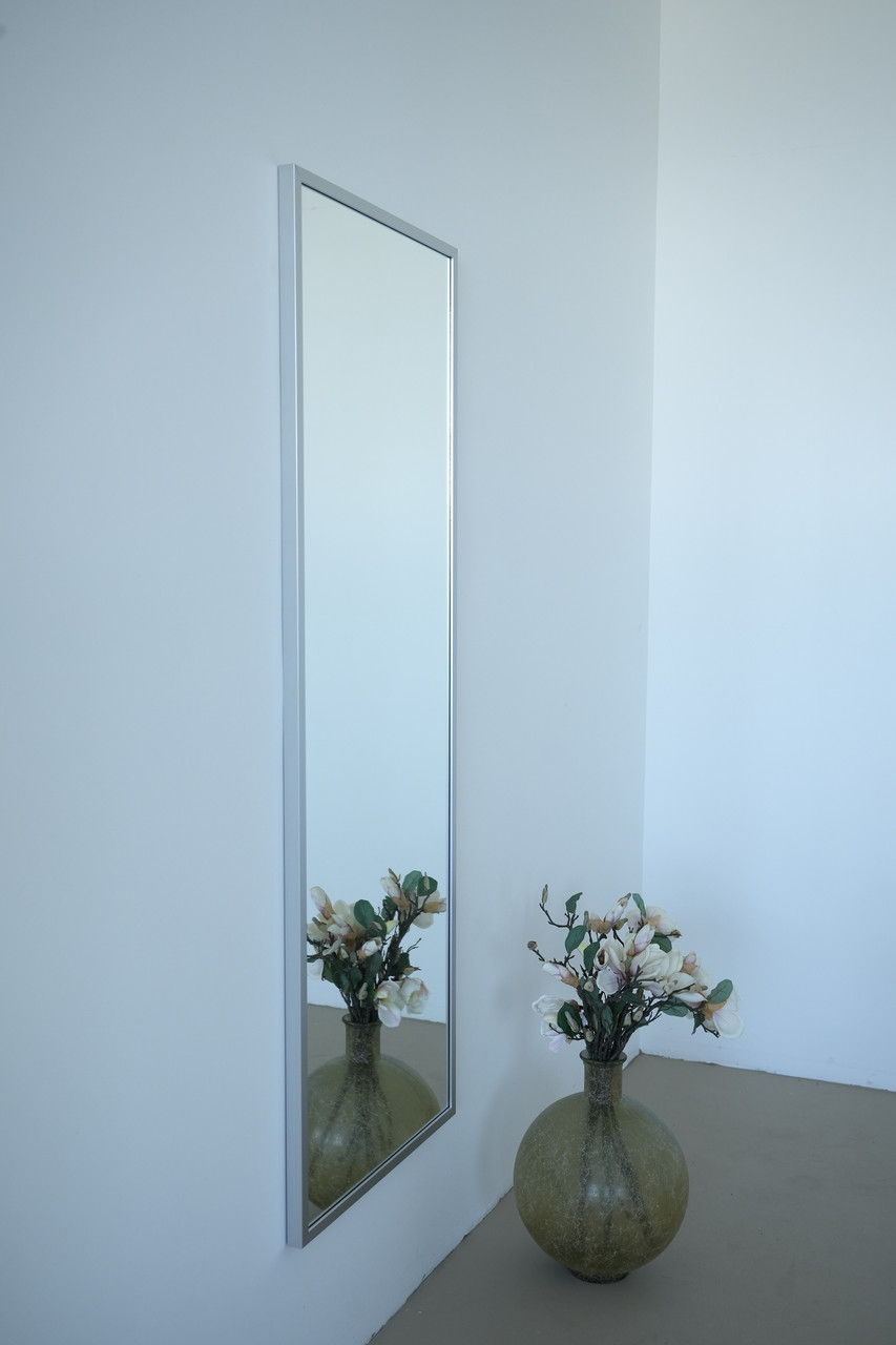 Настінне дзеркало на повний зріст в рамі 165*60 сріблясте, фото 1