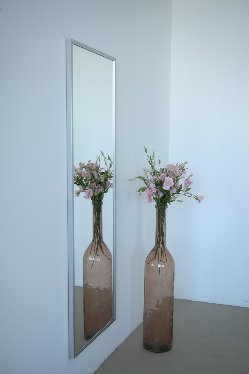 Настінне дзеркало на повний зріст в рамі 170*60 сріблясте, фото 1