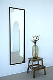 Настінне дзеркало на повний зріст в рамі 165*50 чорне, фото 2