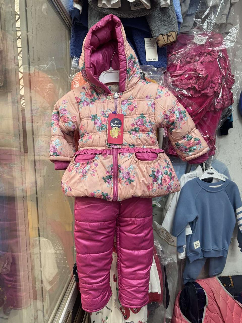 Комбінезон дитячий теплий зимовий для дівчинки. Джинтон