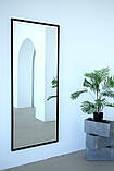 Настінне дзеркало на повний зріст в рамі 170*70 чорне, фото 2