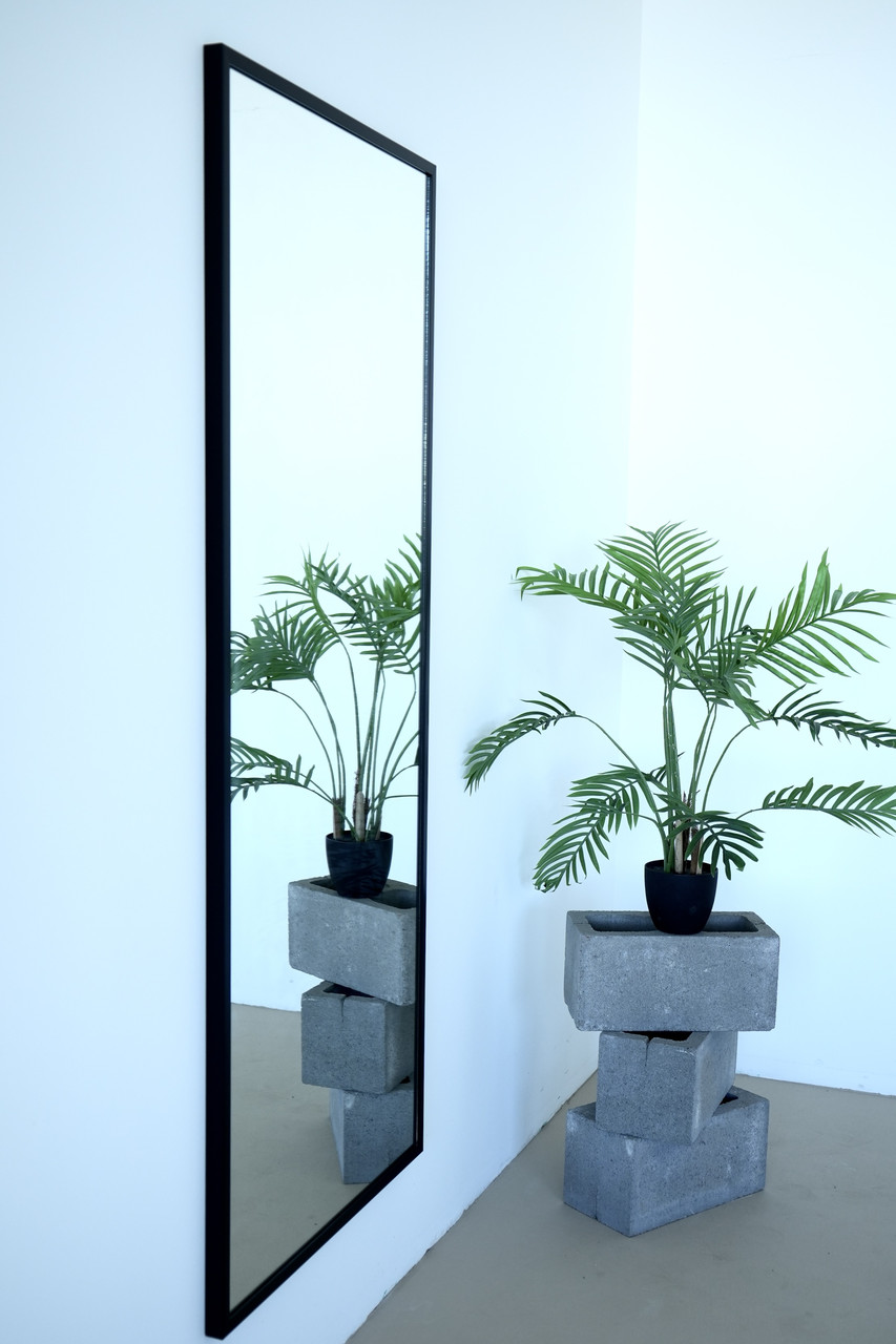 Настінне дзеркало на повний зріст в рамі 170*70 чорне, фото 1