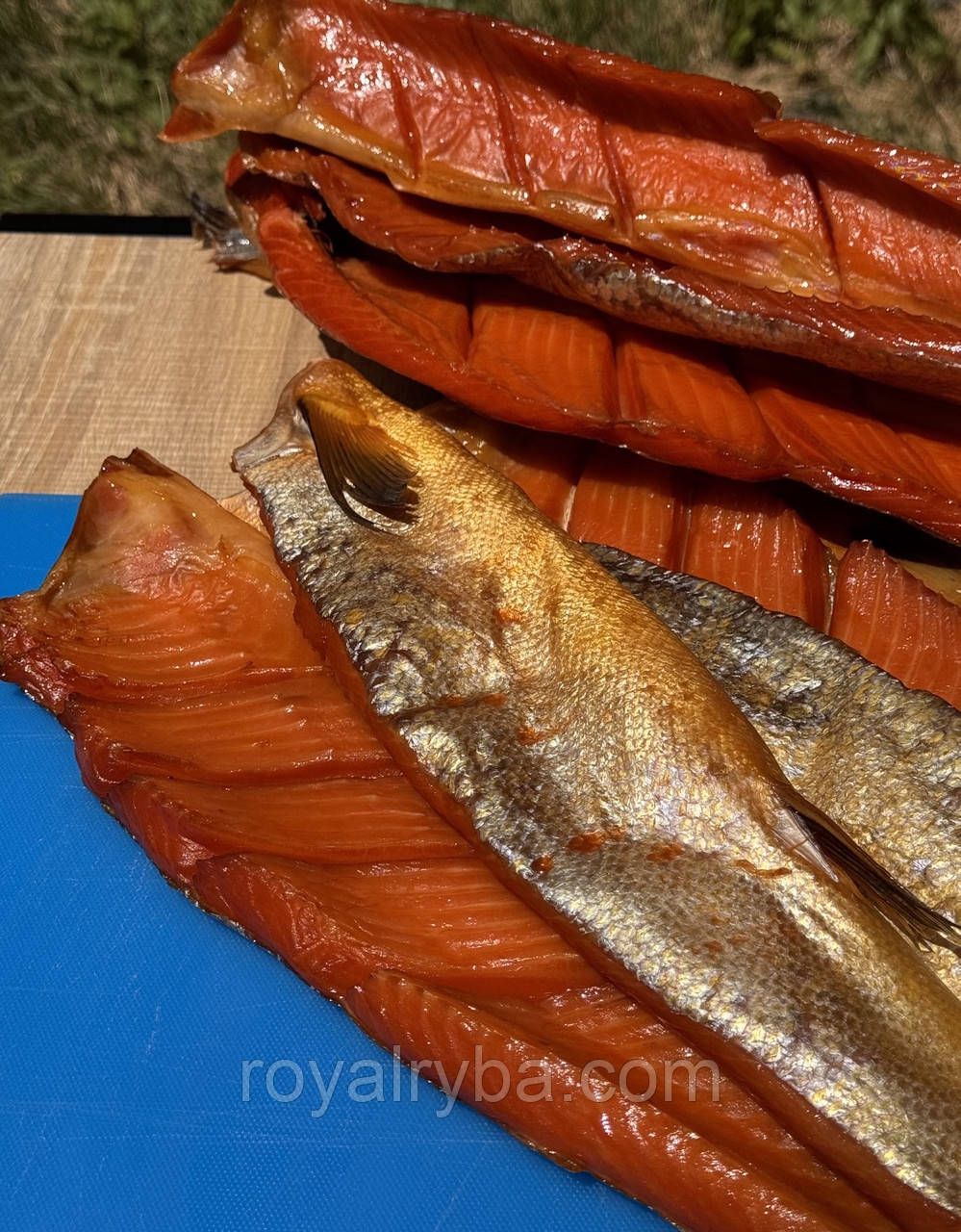 Черевці дикого кижуча х/к.Кіжуч копчений.Копчена риба., фото 1