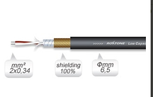 Кабель DMX Roxtone DMX002, 2х0.34 кв. мм, вн. діаметр 6.5 мм, 100 м