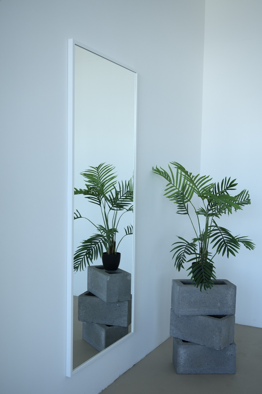 Настінне дзеркало на повний зріст в рамі 170*70 біле, фото 1