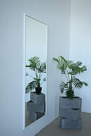 Настінне дзеркало на повний зріст в рамі 170*70 біле