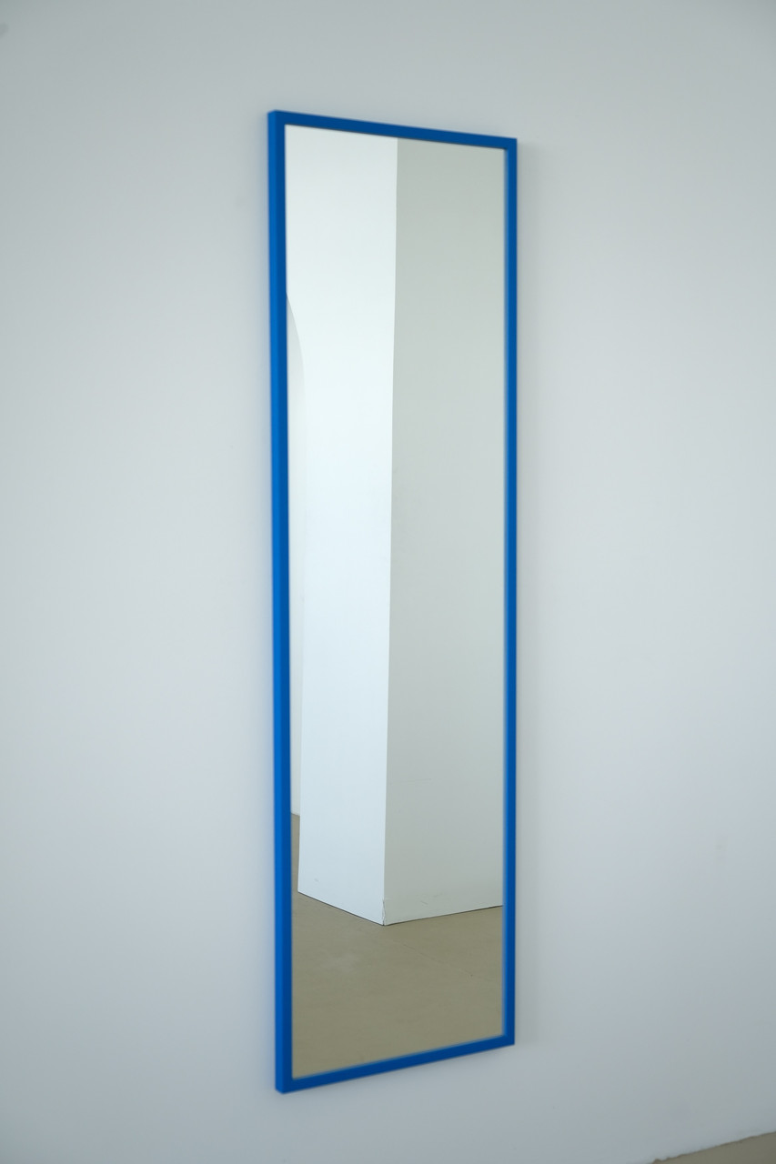 Настінне дзеркало на повний зріст в рамі 165*50 синє, фото 1