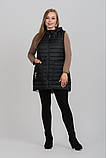 Жіночий жилет з накладними кишенями і капюшоном М-1130, фото 8