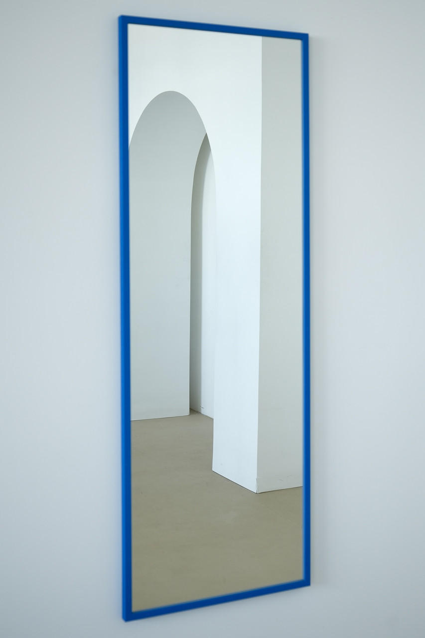 Настінне дзеркало на повний зріст в рамі 165*60 синє, фото 1