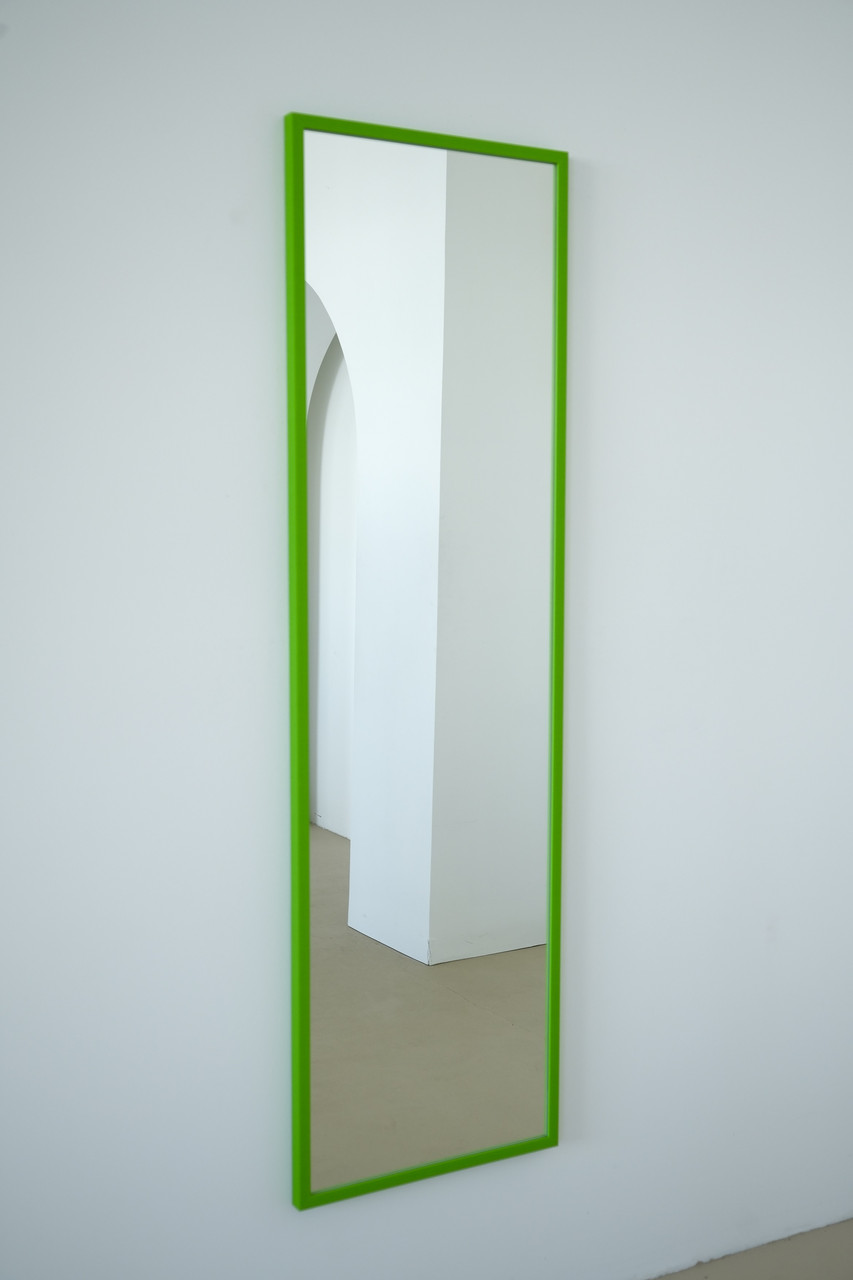Настінне дзеркало на повний зріст в рамі 165*50 зелене, фото 1