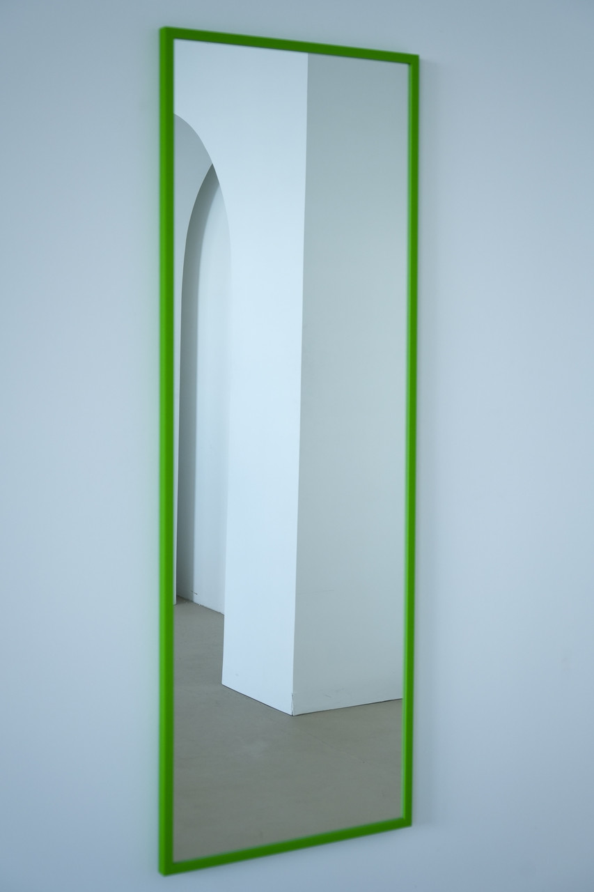 Настінне дзеркало на повний зріст в рамі 165*60 зелене, фото 1