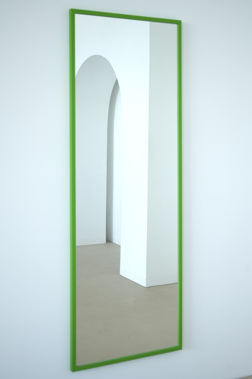 Настінне дзеркало на повний зріст в рамі 170*60 зелене, фото 1