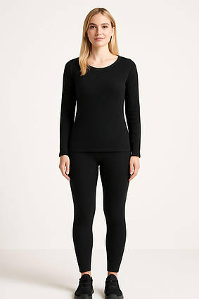 Термобілизна жіноча Derong з функцією підігрівання чорний