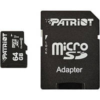 Карта памяти MicroSDXC Patriot LX Series 64Gb class 10 PSF64GMCSDXC10