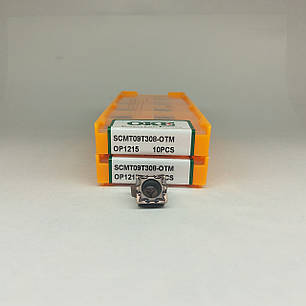 SCMT09T308-ОТМ OP1215 OKE (Нержавіюча сталь) Твердосплавна пластина, фото 1