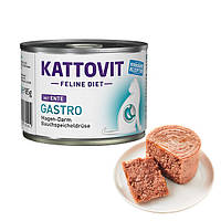 Kattovit Veterinary Gastro Duck КАТТОВІТ ГАСТРО КАЧКА повнораціонний беззерновий вологий лікувальний корм для котів із