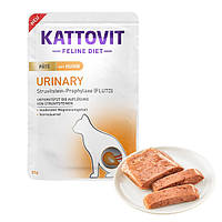 Kattovit Veterinary Urinary КАТТОВІТ УРІНАРІ КУРКА паштет повнораціонний беззерновий вологий лікувальний корм для котів із