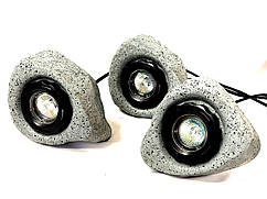 Занурювальний світильник Sunsun CQD-202C 12 V "Камінці" для ставка, 3x20 Вт