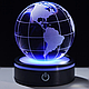 Декоративна нічник кришталева куля, 8х8 см, від мережі та батарейок / Дитячий нічник / Світильник-нічник настільний - фото 1 - id-p2776365686