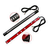 Гнучка LED стрічка 48 світлодіодів для мотоцикла LED DRL 12V стоп сигнал поворотники підсвітка номера ходові вогні лед дхо, фото 3