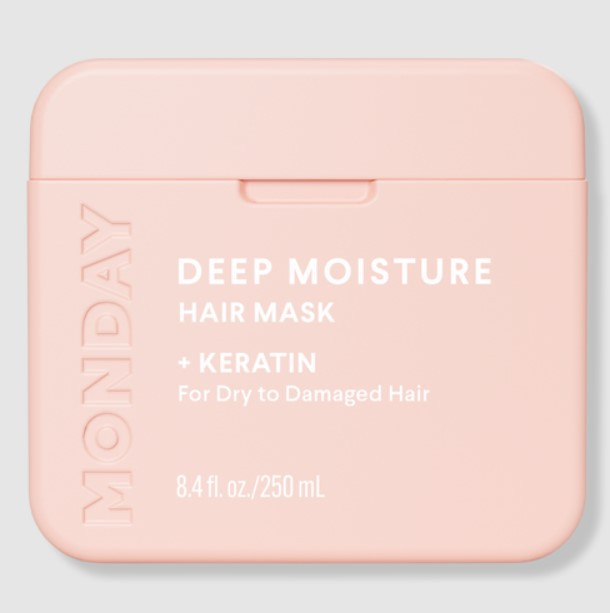 Інтенсивна зволожуюча маска для сухого волосся Monday Deep Moisture Hair Mask + Keratin, 250 мл, фото 1