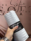 Простирадло сатинове на гумці Cotton 180 на 200 см з наволочками, фото 5