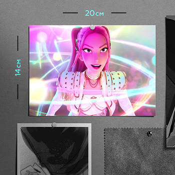 "Міра (Кейпоп мисливиці на демонів / KPop Demon Hunters)" плакат (постер) розміром А5 (20х14см)