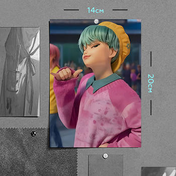 "Бейбі (Кейпоп мисливиці на демонів / KPop Demon Hunters)" плакат (постер) розміром А5 (14х20см)