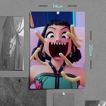 "Зої (Кейпоп мисливиці на демонів / KPop Demon Hunters)" плакат (постер) розміром А5 (14х20см)