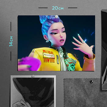 "Румі (Кейпоп мисливиці на демонів / KPop Demon Hunters)" плакат (постер) розміром А5 (20х14см)