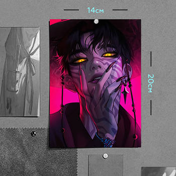 "Джіну (Кейпоп мисливиці на демонів / KPop Demon Hunters)" плакат (постер) розміром А5 (14х20см)