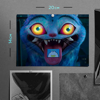 "Тигр (Кейпоп мисливиці на демонів / KPop Demon Hunters)" плакат (постер) розміром А5 (20х14см)