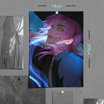 "Романс (Кейпоп мисливиці на демонів / KPop Demon Hunters)" плакат (постер) розміром А5 (14х20см)