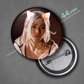 "Шунтаро Чішія (Аліса в Прикордонні / Alice in Borderland)" значок круглий на булавці Ø44 мм