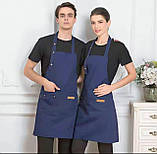 Фартух для продавця кухні официанта парикмахера майстра бариста клінінга прибиральниці, фото 10