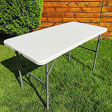 Складний стіл 122х61х74см (2 рівня регулювання висоти) SW-00001606