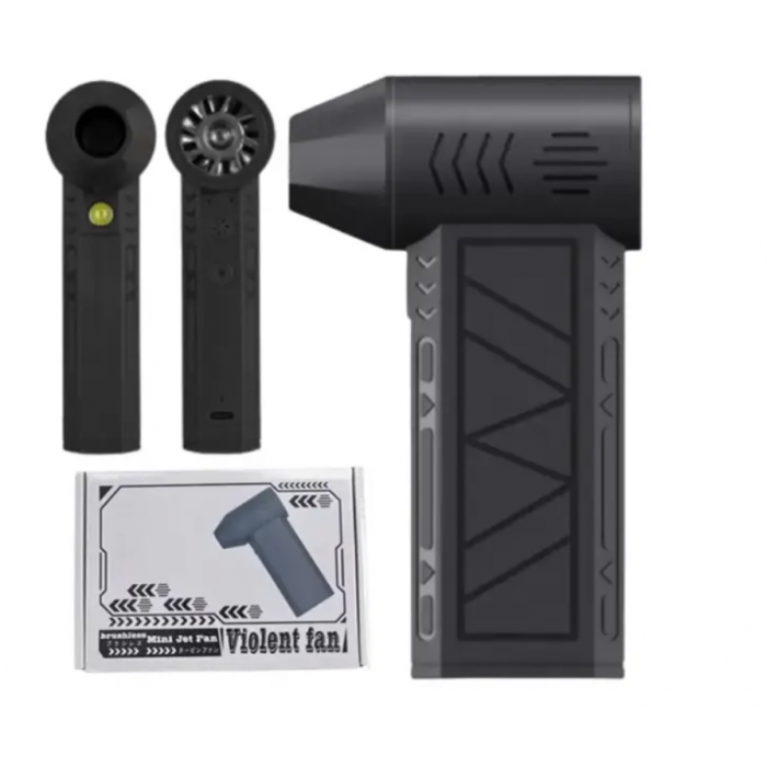 Повітродувка Violent Fan акумуляторна ручна міні вітродуйка для авто з підсвічуванням ZY7400, фото 1