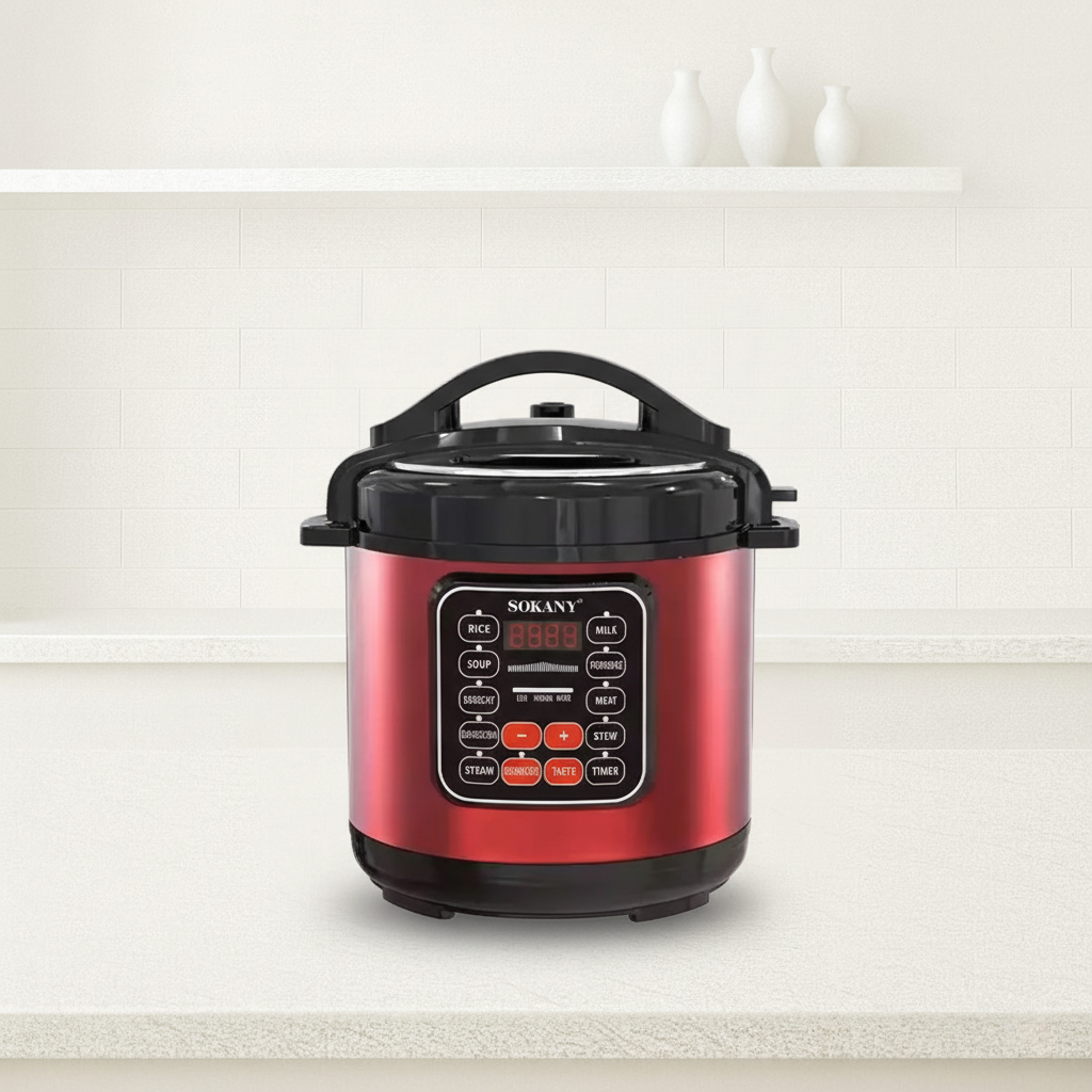 Мультиварка Sokany 5 л SK-2402 — 1000 Вт, нерж. сталь, фото 1