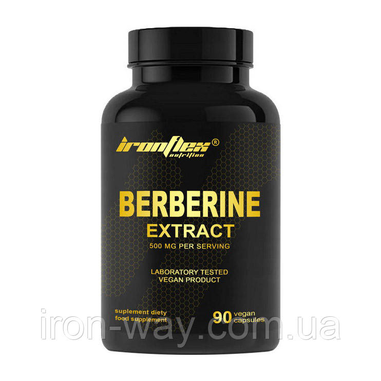 IronFlex Berberine Extract (90 veg caps), фото 1