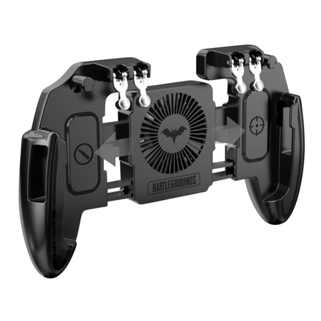 Бездротовий геймпад тригер для смартфонів Union PUBG Mobile M 11 з вентилятором і акумулятором на 2000 mAh Чорний (044), фото 1