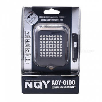 Акумуляторний задній велоліхтар Feel Fit з поворотниками та лазерною доріжкою автоматичний