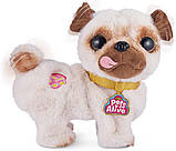 Інтерактивне плюшеве цуценя Zuru Pets Alive Mops Poppy танцюючий песик Мопс Поппі, фото 2