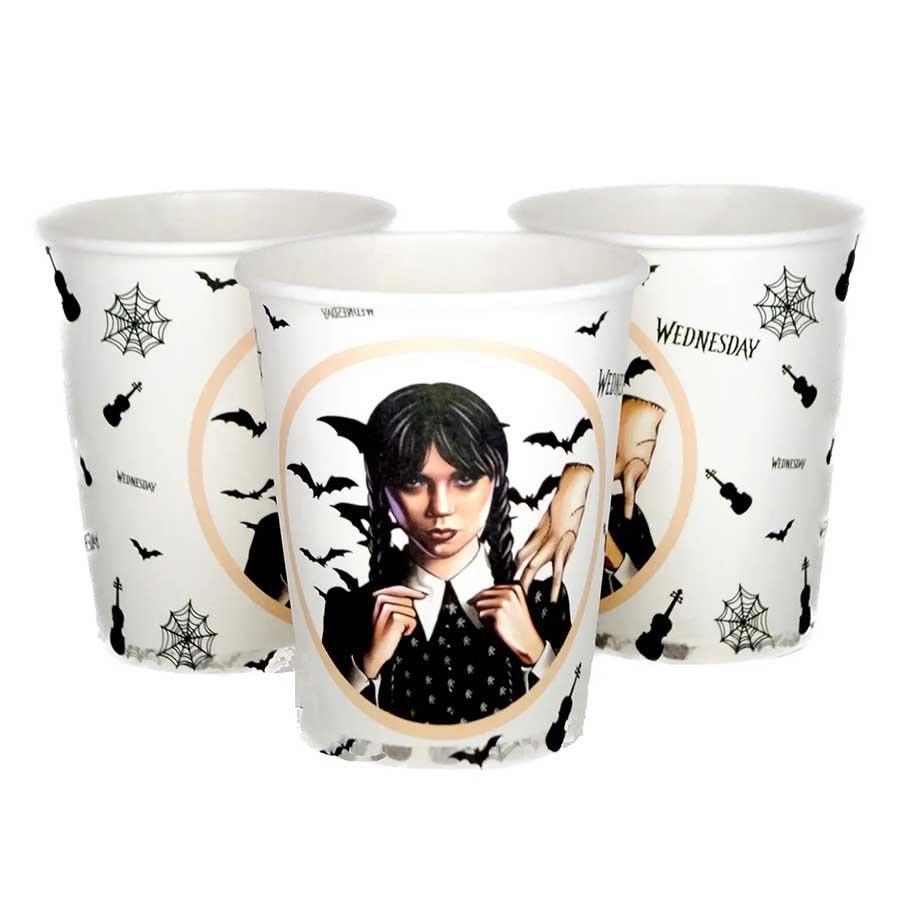 Стакани Венздей білі 10од