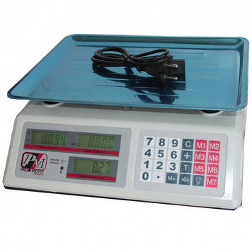 Ваги торговельні Promotec PM-5051 6V Max 50kg 2g