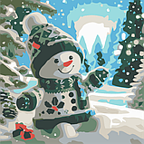 Картина по номерах зі світлодіодною підсвіткою для дітей Riviera Blanca Зимовий настрій 25x25 см (ГР1-037), фото 2