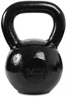 Гиря чавунна Toorx 24 кг з гумовою підставкою Black (KGV-24)